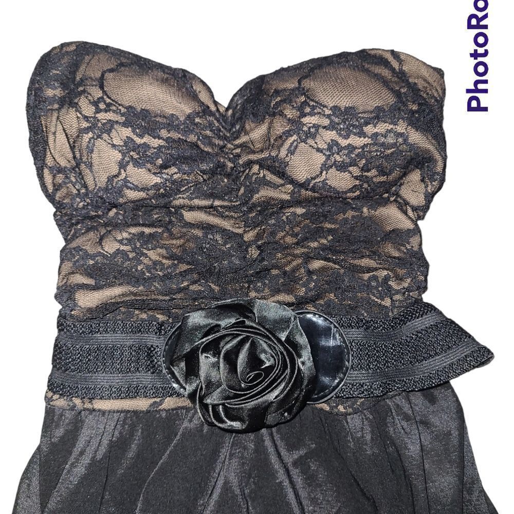Bloom Party dress strapless black size small women's dress - Picture 3 of 7